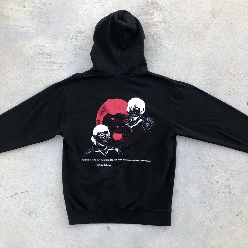 Vtg Submission To Society Jeffrey Dahmer Richard Ramirez Black Hoodie - Picture 6 of 9